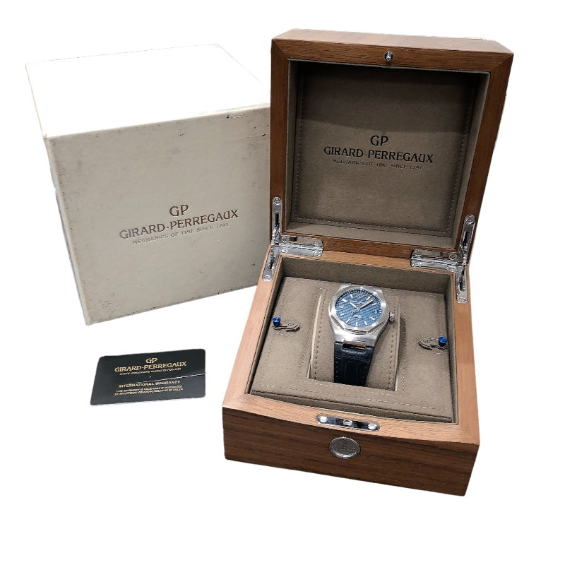 ジラール・ペルゴ GIRARD PERREGAUX ロレアート 81010-11-431-BB6A ブルー/シルバーケース ステンレススチール メンズ