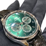 インターナショナルウォッチカンパニー IWC ポルトギーゼ  パーペチュアルカレンダー 42 IW344207 グリーン ステンレススチール 自動巻き メンズ 腕時計