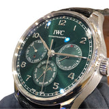 インターナショナルウォッチカンパニー IWC ポルトギーゼ  パーペチュアルカレンダー 42 IW344207 グリーン ステンレススチール 自動巻き メンズ 腕時計