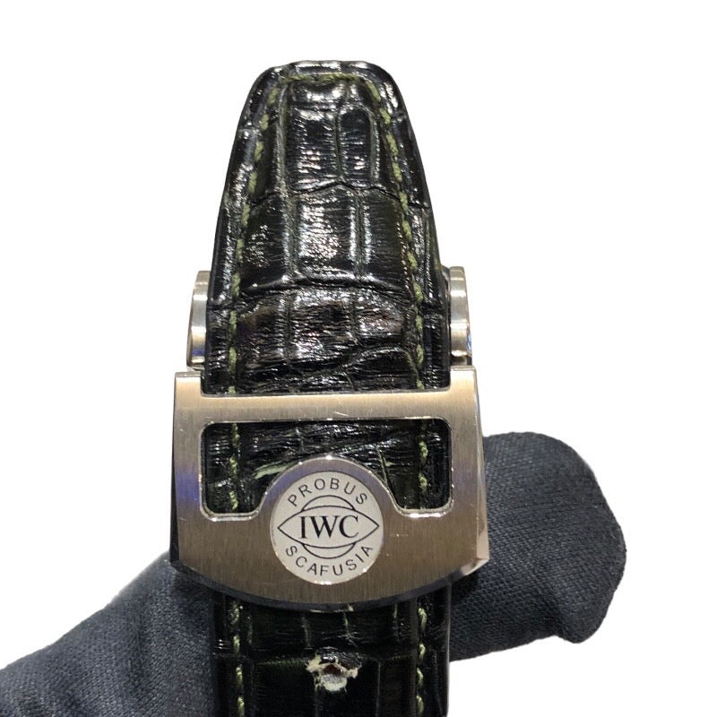 インターナショナルウォッチカンパニー IWC ポルトギーゼ  パーペチュアルカレンダー 42 IW344207 グリーン ステンレススチール 自動巻き メンズ 腕時計