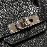 エルメス HERMES バーキン25 □Q刻 ブラック/SV金具 トゴ レディース ハンドバッグ