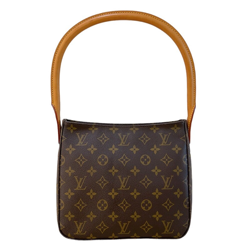 ルイ・ヴィトン LOUIS VUITTON ルーピングMM M51146 ブラウン　ゴールド金具 モノグラム レディース ショルダーバッグ