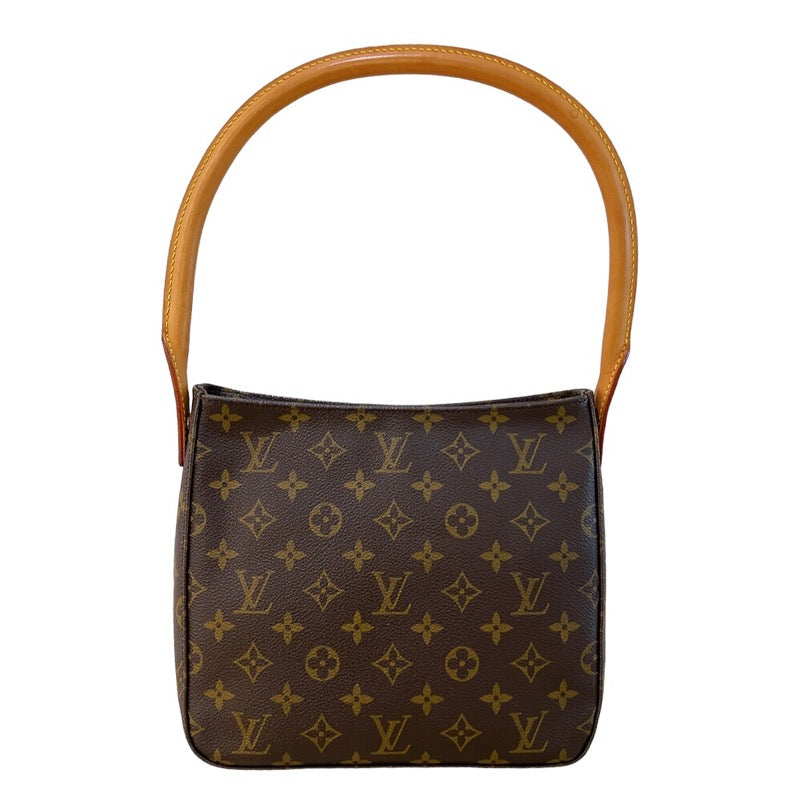 ルイ・ヴィトン LOUIS VUITTON ルーピングMM M51146 ブラウン　ゴールド金具 モノグラム レディース ショルダーバッグ