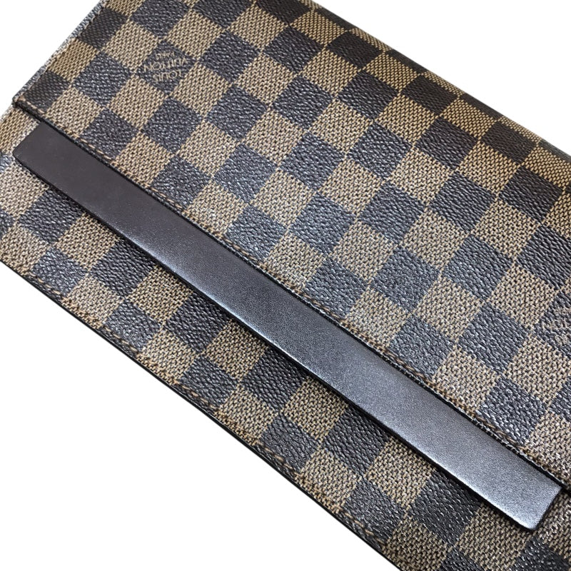 ルイ・ヴィトン LOUIS VUITTON サンルイ N51993 ブラウン PVC レザー レディース クラッチバッグ
