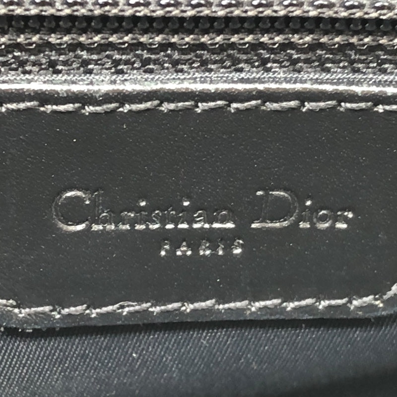 クリスチャン・ディオール Christian Dior サドルバッグ ネイビー キャンバス レディース ハンドバッグ