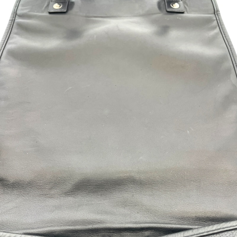 ロエベ LOEWE アナグラム ショルダーバッグ ブラック  レザー メンズ ショルダーバッグ