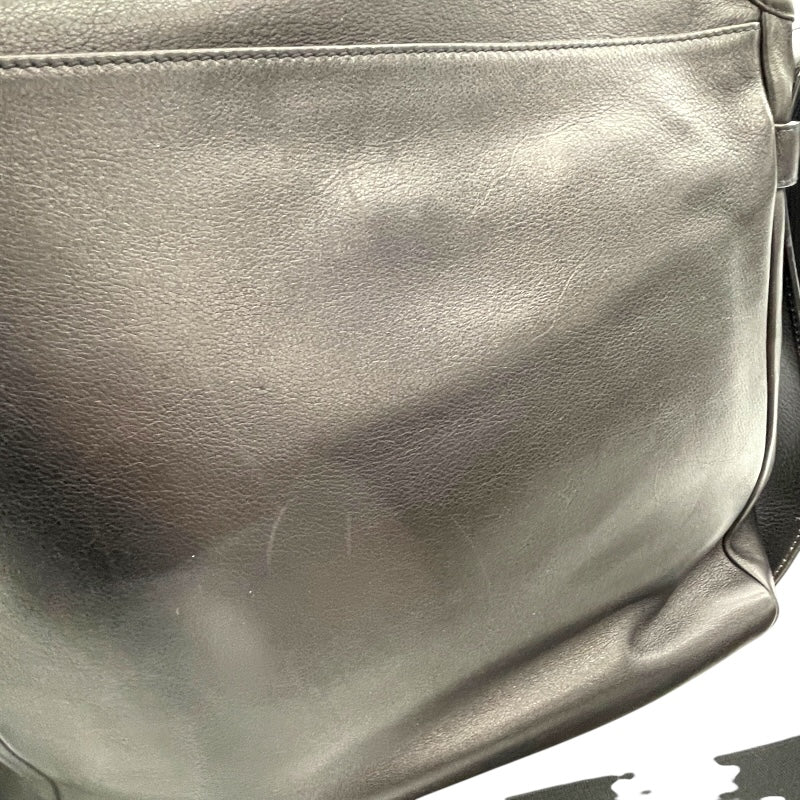 ロエベ LOEWE アナグラム ショルダーバッグ ブラック  レザー メンズ ショルダーバッグ