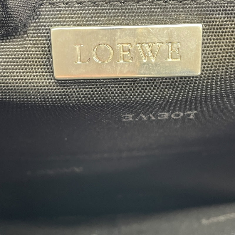 ロエベ LOEWE アナグラム ショルダーバッグ ブラック  レザー メンズ ショルダーバッグ
