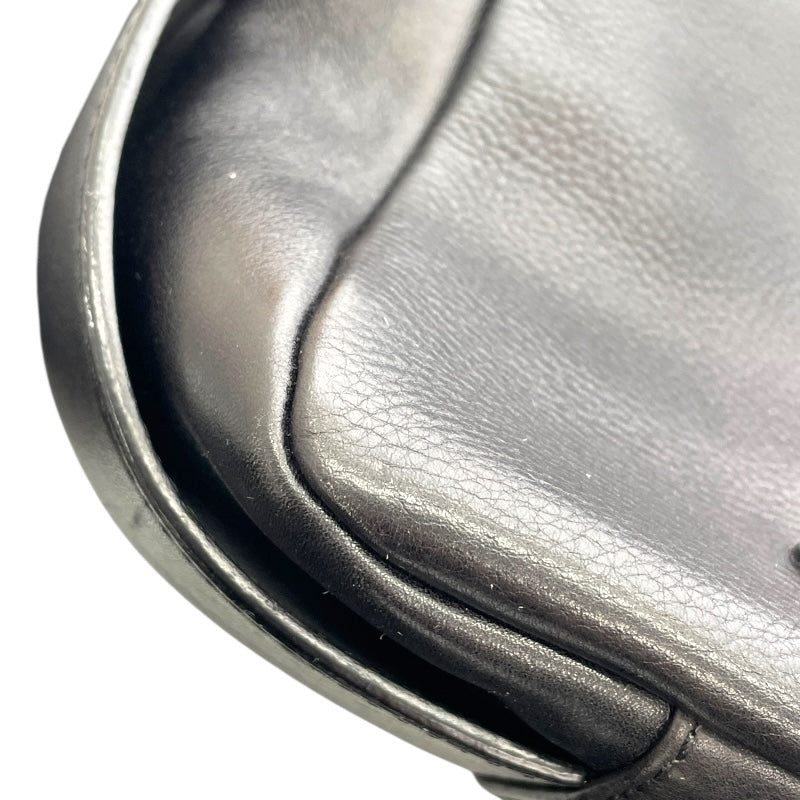 ロエベ LOEWE アナグラム ショルダーバッグ ブラック  レザー メンズ ショルダーバッグ