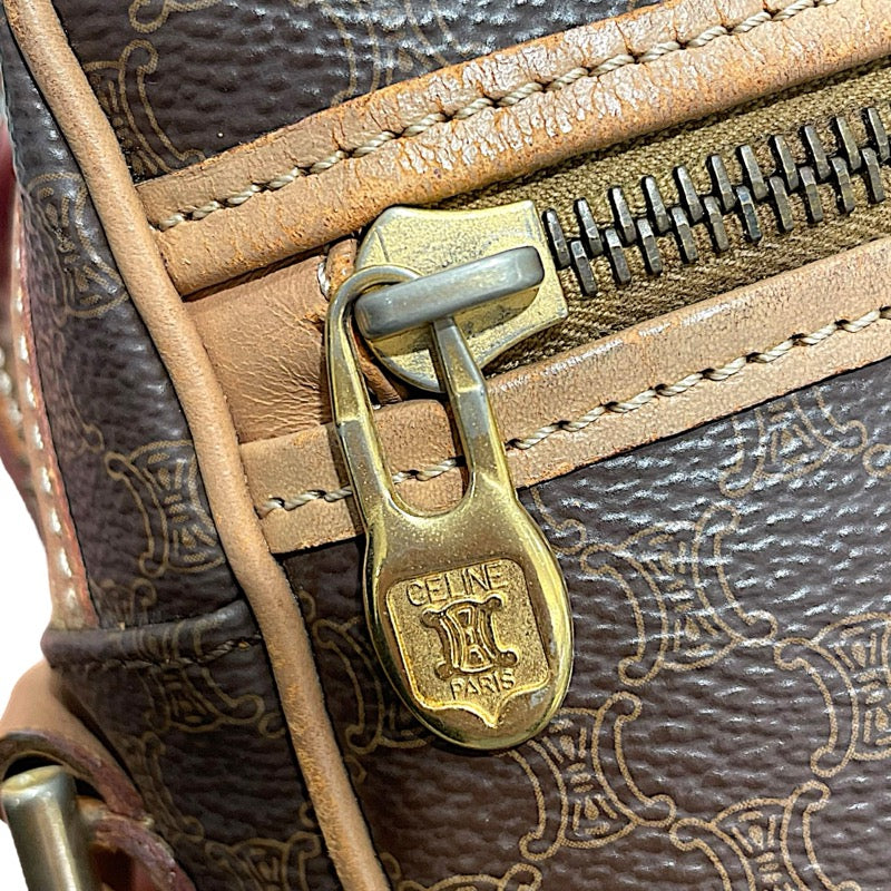 セリーヌ CELINE マカダム柄 ショルダーバッグ ブラウン コーティングキャンバス レディース ショルダーバッグ