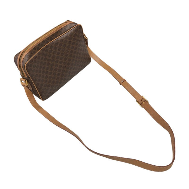 セリーヌ CELINE マカダム柄 ショルダーバッグ ブラウン コーティングキャンバス レディース ショルダーバッグ