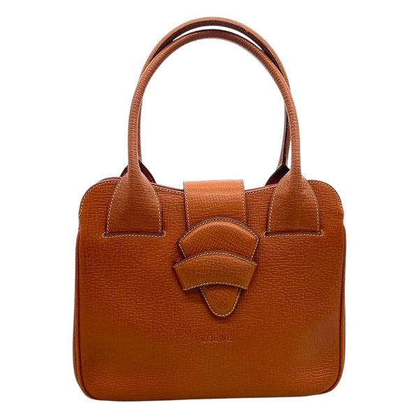 ロエベ LOEWE バルセロナハンドバッグ ブラウン レザー レディース ハンドバッグ