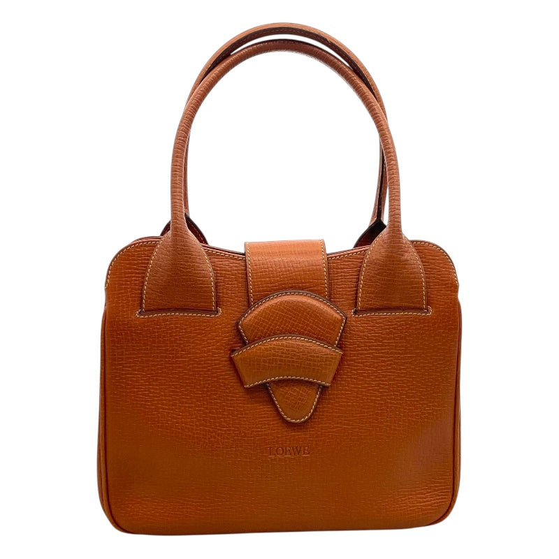 ロエベ LOEWE バルセロナハンドバッグ ブラウン レザー レディース ハンドバッグ