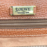 ロエベ LOEWE バルセロナハンドバッグ ブラウン レザー レディース ハンドバッグ