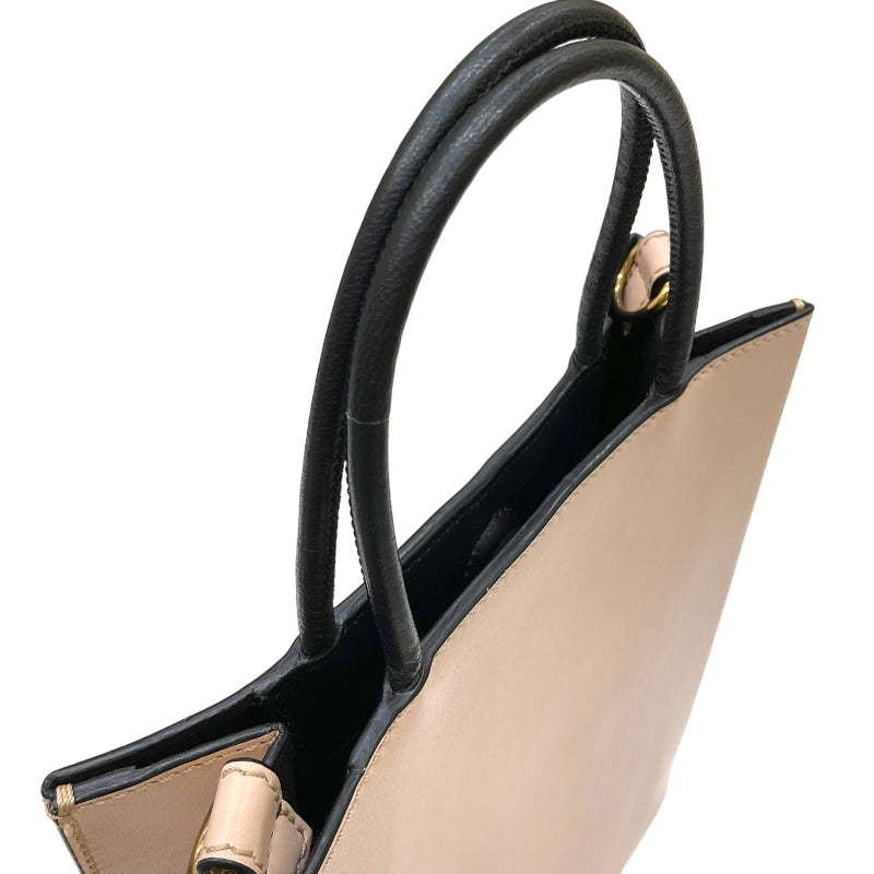 フェンディ FENDI ショッピングバッグ スモール 8BH382 ピンク ゴールド金具 レザー レディース ショルダーバッグ