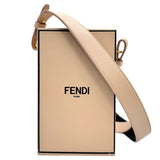 フェンディ FENDI バーティカルカバ ボックス 8BT339 ピンク×ブラック ゴールド金具 レザー レディース ショルダーバッグ