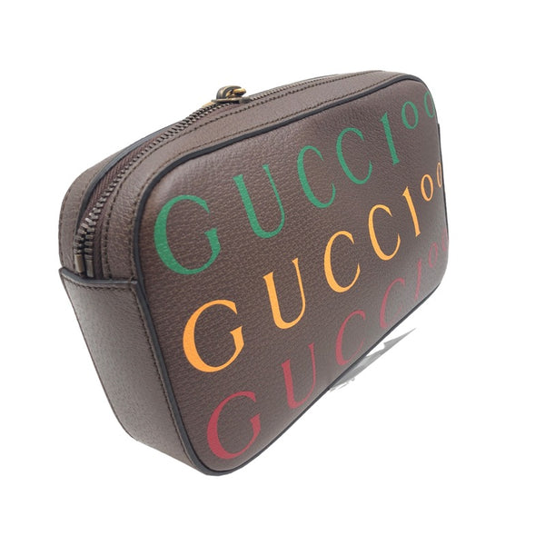 グッチ GUCCI 100周年記念ベルトバッグ 602695 ブラウン メンズ ボディバッグ