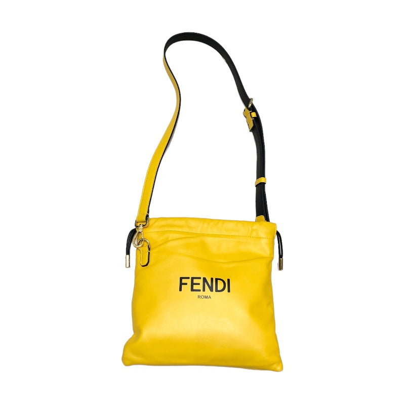 フェンディ FENDI スリムクラッチスモール 7VA510 イエロー レザー レザー ユニセックス ショルダーバッグ