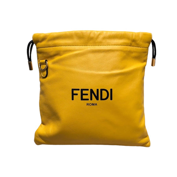 フェンディ FENDI スリムクラッチスモール 7VA510 イエロー レザー レザー ユニセックス ショルダーバッグ