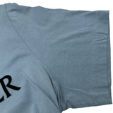 モンクレール MONCLER フロックロゴ Tシャツ 8C000 ブルー コットン メンズ 半袖Ｔシャツ