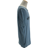 モンクレール MONCLER フロックロゴ Tシャツ 8C000 ブルー コットン メンズ 半袖Ｔシャツ