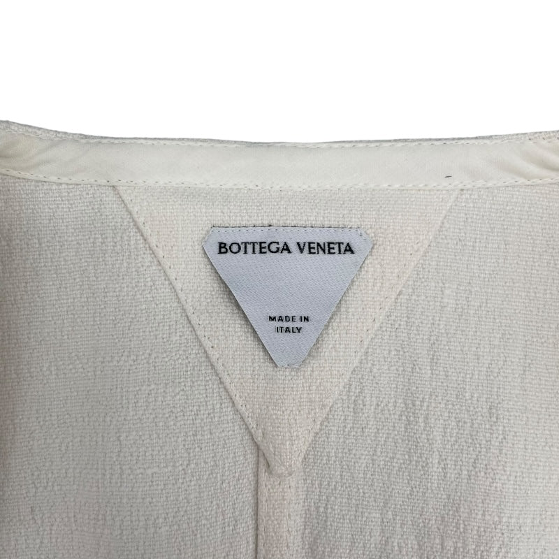ボッテガ・ヴェネタ BOTTEGA VENETA ターンロックリネンワンピース 667115 アイボリー リネン レディース ワンピース