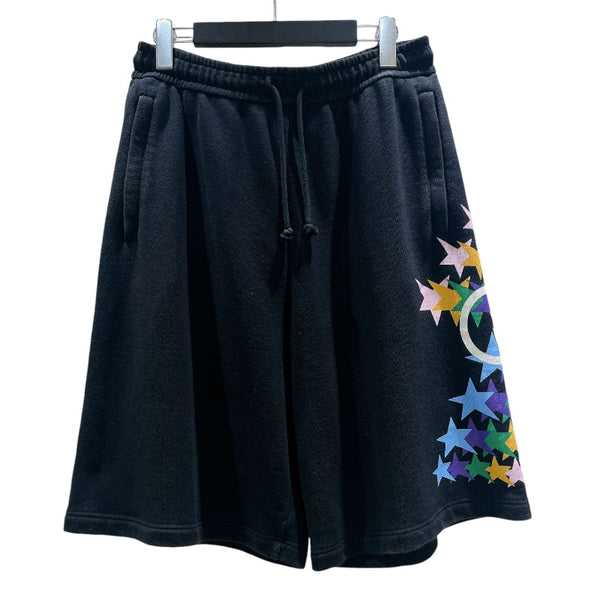 グッチ GUCCI スタープリントスウェットショートパンツ 663249 ブラック コットン メンズ ショートパンツ