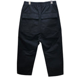 リックオウエンス RICK OWENS ドローストリング クロップドパンツ RU17F8395-DT ブラック コットン メンズ クロップドパンツ