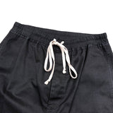 リックオウエンス RICK OWENS ドローストリング クロップドパンツ RU17F8395-DT ブラック コットン メンズ クロップドパンツ