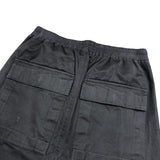 リックオウエンス RICK OWENS ドローストリング クロップドパンツ RU17F8395-DT ブラック コットン メンズ クロップドパンツ