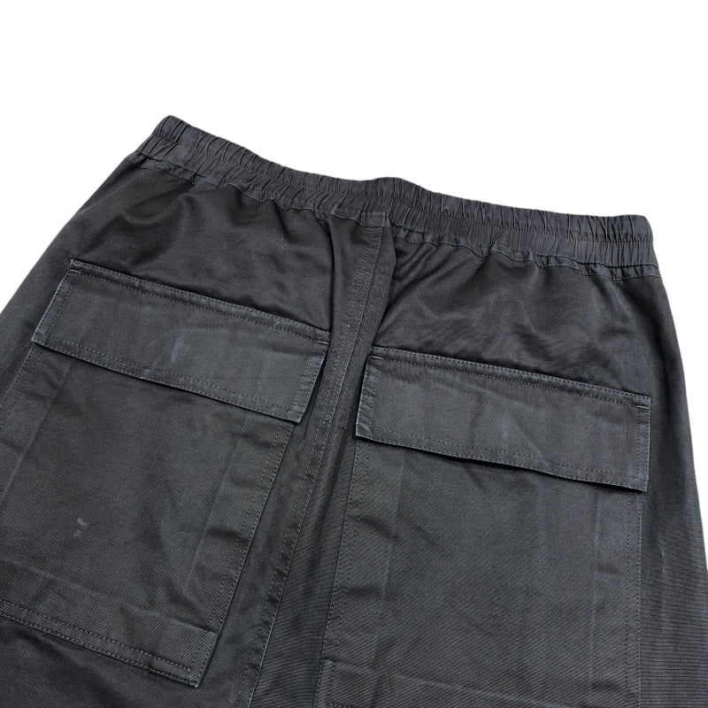 リックオウエンス RICK OWENS ドローストリング クロップドパンツ RU17F8395-DT ブラック コットン メンズ クロップドパンツ