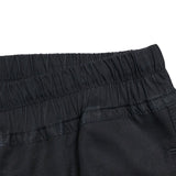 リックオウエンス RICK OWENS ドローストリング クロップドパンツ RU17F8395-DT ブラック コットン メンズ クロップドパンツ