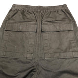 リックオウエンス RICK OWENS ドローストリング クロップドパンツ RU17F8395-DT ブラック コットン メンズ クロップドパンツ