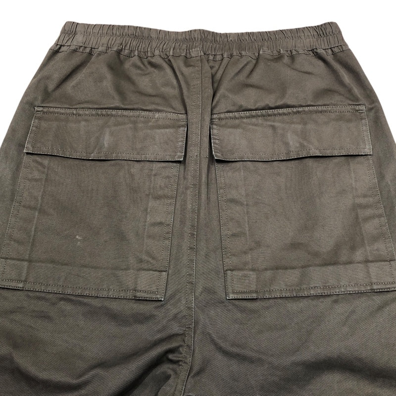 リックオウエンス RICK OWENS ドローストリング クロップドパンツ RU17F8395-DT ブラック コットン メンズ クロップドパンツ