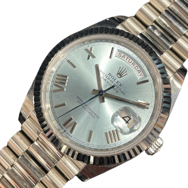 ロレックス ROLEX デイデイト40 アイスブルー 228236 プラチナ 自動巻き メンズ 腕時計