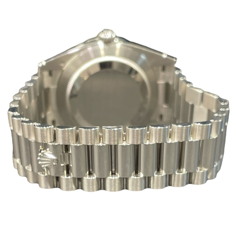 ロレックス ROLEX デイデイト40 アイスブルー 228236 プラチナ 自動巻き メンズ 腕時計