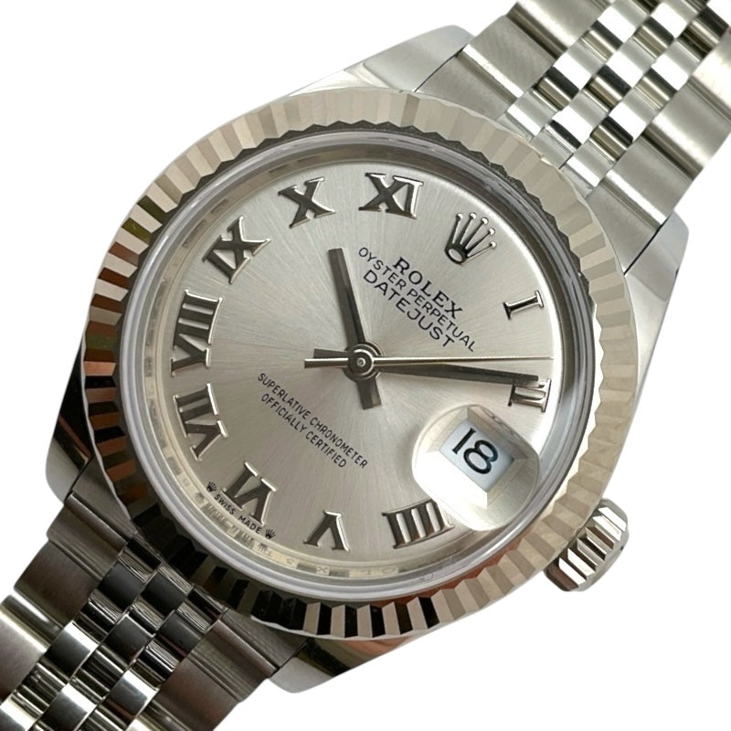 ロレックス ROLEX デイトジャスト28 279174 シルバー K18WG/SS レディース 腕時計