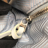 ボッテガ・ヴェネタ BOTTEGA VENETA ダブルノット ミニ 658049 ブルー ナイロン レディース ハンドバッグ