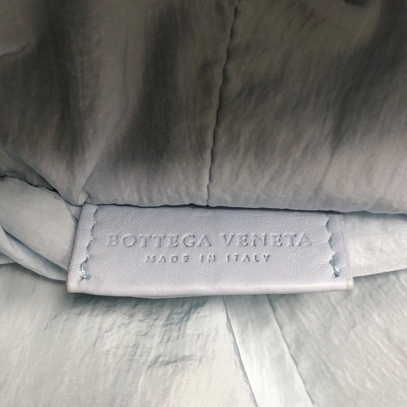 ボッテガ・ヴェネタ BOTTEGA VENETA ダブルノット ミニ 658049 ブルー ナイロン レディース ハンドバッグ