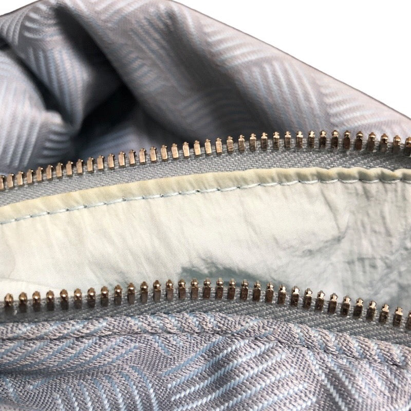 ボッテガ・ヴェネタ BOTTEGA VENETA ダブルノット ミニ 658049 ブルー ナイロン レディース ハンドバッグ
