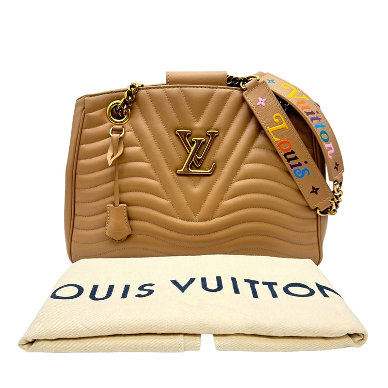 ルイ・ヴィトン LOUIS VUITTON ニューウェーブ チェーントートバッグ M53900 ノワゼット ゴールド金具 レザー レディース トートバッグ