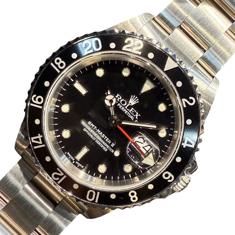 ロレックス ROLEX GMTマスター2 16710 ステンレススチール メンズ 腕時計