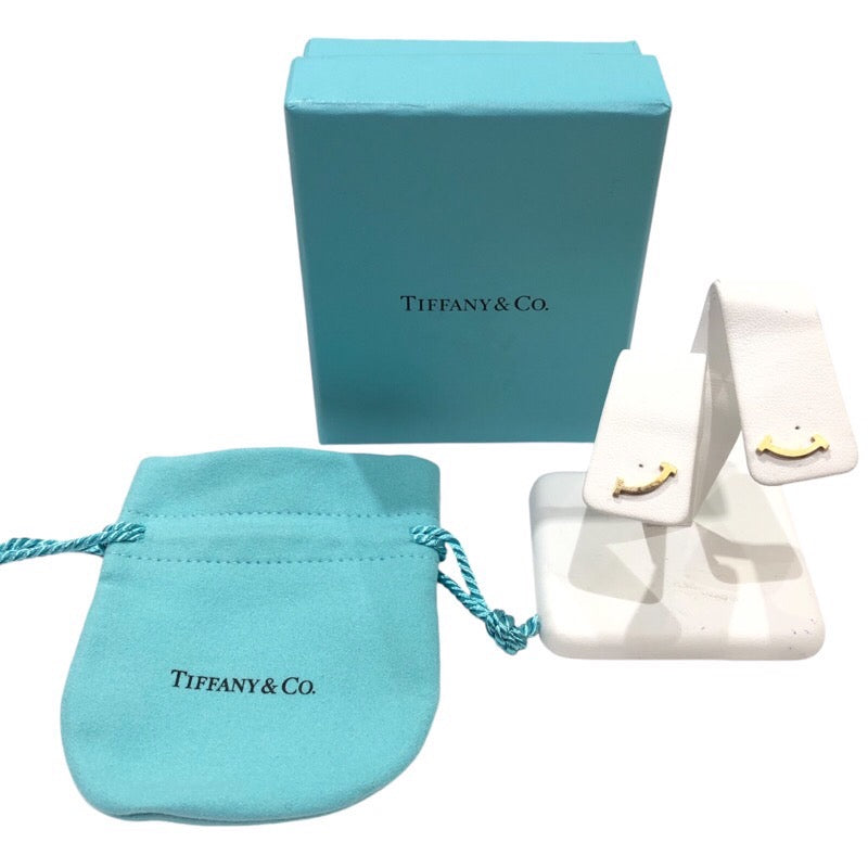 ティファニー TIFFANY＆CO Tスマイルピアス 750YG ジュエリー