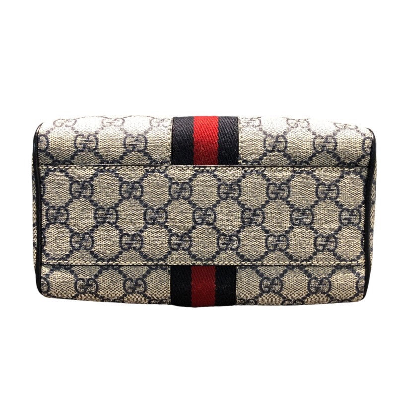 グッチ GUCCI オフィディアGGミニストップハンドバッグ 772053 ネイビー　シルバー金具 レザー レディース ショルダーバッグ