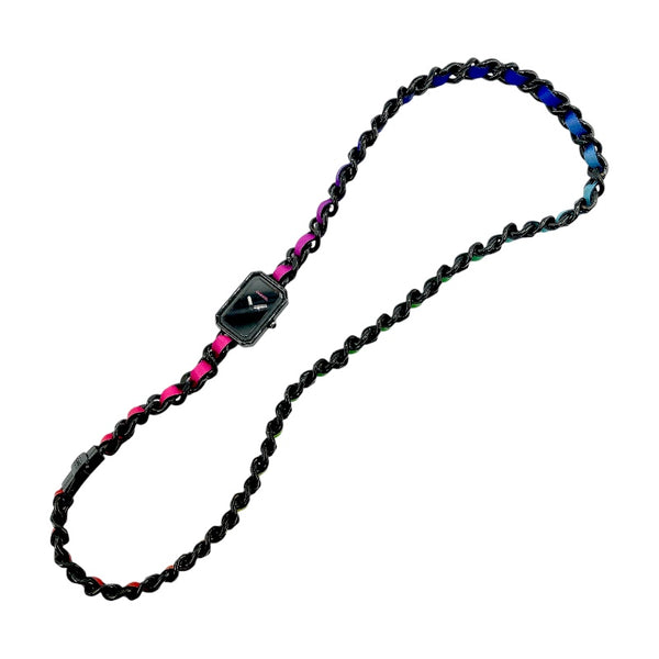 シャネル CHANEL プルミエール エレクトロ 世界限定555本 H6950 ブラック ステンレススチール レディース 腕時計