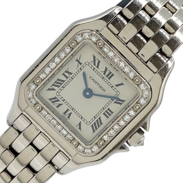 カルティエ Cartier パンテール ドゥ カルティエ SM WF3091F3 ホワイト ステンレススチール レディース 腕時計