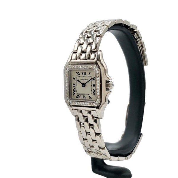 カルティエ Cartier パンテール ドゥ カルティエ SM WF3091F3 ホワイト ステンレススチール レディース 腕時計