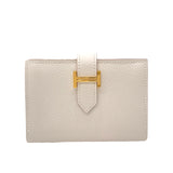 エルメス HERMES ベアン カードケース B刻印 マッシュルーム ゴールド金具 ヴォーエプソン ユニセックス カードケース