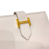 エルメス HERMES ベアン カードケース B刻印 マッシュルーム ゴールド金具 ヴォーエプソン ユニセックス カードケース