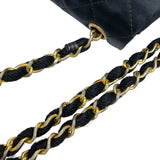 シャネル CHANEL ミニマトラッセ チェーンショルダーバッグ 1番台 ブラック ゴールド金具 サテン レディース ショルダーバッグ